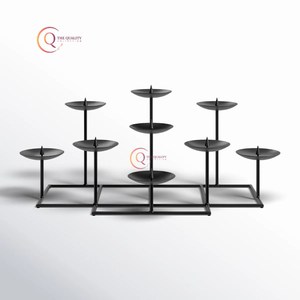 Hot Selling Mini <b>Candle</b> <b>Holder</b> Metal Tea Light Unique <b>Candle</b> Jar Black Color Coated for Christmas Decor <b>Candle</b> <b>Stick</b> <b>Holder</b> - Product Image 5