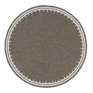 Chemin de table moderne fait main en perles florales brunes, lavable, pour la décoration des tables d'hôtel et de salle à manger - Product Image 6