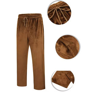 Survêtements en velours de couleur unie de bonne qualité pour hommes, faciles à laver et à porter, survêtements streetwear pour hommes avec impression de logo personnalisée - Product Image 6