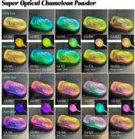 Pigmen Chameleon Kelas Kosmetik Bubuk Oksida Besi Anorganik untuk Aplikasi Eyeshadow dan Pelapis Kulit