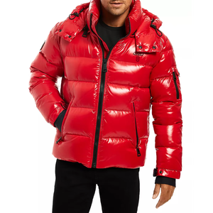 Chaqueta de Cuero Impermeable para Hombre, Talla Grande 5XL, Estilo Casual, Cuello Alto, Logotipo Frontal, Holgada, para Invierno, para Exteriores - Product Image 1