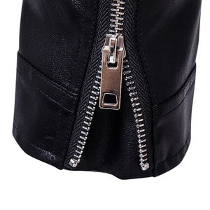 Unisex Cowhide Leather Varsity Jacket with Genuine Zipper Stripes Closure Best Price Wool Lining for Autumn Bikers Winter Jacket - Product Image 6