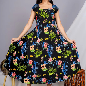 ชุดเดรสยาวถึงเข่า/กลางต้นขาหลากสีชุดเดรสผู้หญิงที่สง่างามทันสมัยล่าสุดมีคลาส - Product Image 1