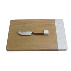 Planche à découper en bois d'acacia de haute qualité, vaisselle en bois de voyage, planche à fromage, épaisseur de 2 cm, blocs à découper en bois - Product Image 3