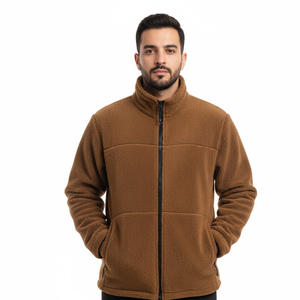 Chaqueta de lona para hombre con cuello alto, ligera, suave y transpirable, estilo urbano para invierno, OEM, diseño frontal personalizado, venta al por mayor - Product Image 1