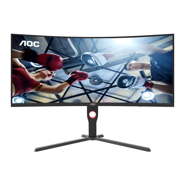 Hot-Selling for AOC-CU34G3Z 34 Inch 21:9 WQHD HVA Panel 250Hz 1ms HDR400 Dual 2.1 Curved Monitor for Gaming and Home Office