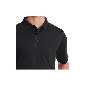 Polos Slim Fit pour hommes T-shirts unis brodés avec logo décontracté à col en vrac Vente en gros personnalisée - Product Image 3
