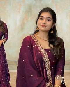 Nuevo Lanzamiento, Salwar Kameez de Moda, Hermoso y Suave, con Lentejuelas de Seda Espacial Bordadas, para Fiestas, de Secado Rápido, Diseño Moderno - Product Image 4