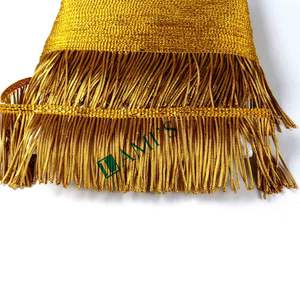 Wholesale High Quality Gold <b>Fringe</b> Tassel <b>Trim</b> Customized 2cm to 8cm Sizes Factory Direct Custom Gold <b>Fringe</b> for Flag Decoration - Product Image 2