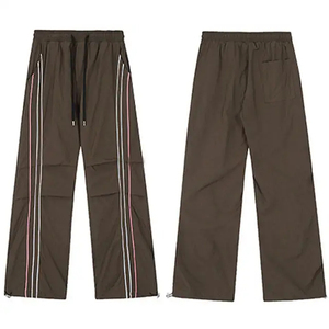 Top Quality 400 GSM Fleece Acid Washed <b>Baggy</b> Sweatpants For <b>Men</b> Casual Loose Fit Wide Leg Flared Streetwear <b>Trousers</b> - Product Image 4