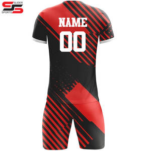 ชุดฟุตบอลสีทึบและพิมพ์ลายระเหิดสำหรับผู้ใหญ่เครื่องแบบฟุตบอลแบบกำหนดเองแห้งเร็ว - Product Image 4