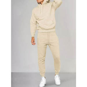 Sweat-shirt 2 pièces athlétique pour hommes, sweat à capuche et pantalon de survêtement en polaire avec tenues actives et poches pour les sports d'hiver - Product Image 6