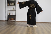 Robe de chambre turque Kaftan 100% coton Teinture naturelle Longue à capuche Noire Maison Hôtel Spa Plage Bonne qualité Grande taille Meilleur prix