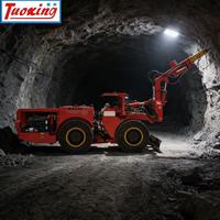 Equipo de Escalado Hidráulico TPX-104 Jumbo Tuoxing con Pluma Plegable y Martillo Rompedor para Escalado de Roca en Túneles Subterráneos