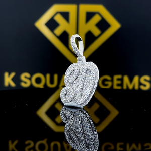 จี้ฮิปฮอป925ตัวอักษรสีเงินแบบกำหนดเองชื่อและเครื่องประดับน้ำแข็งสำหรับเด็ก - Product Image 2