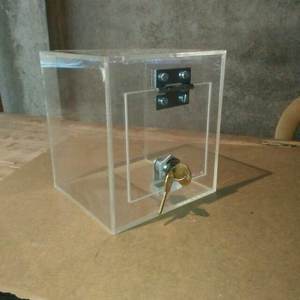 High Quality Luxury Square Acrylic Gift Display Tissue <b>Box</b> Custom Acrylic <b>Storage</b> <b>Bin</b> for Shoes Wholesale - Product Image 1