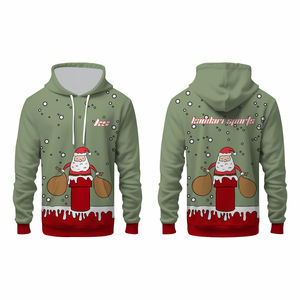 Sweat à capuche pour homme en coton 100% uni, manches régulières, col à capuche, vente chaude d'hiver, décontracté, broderie de basket-ball, poche surdimensionnée - Product Image 4