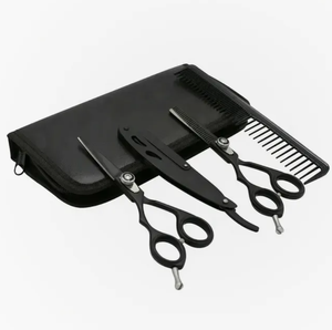 2023 Hairdressing Comb & Scissors <b>Set</b> Kit Package <b>Barber</b> Salon Comb and Scissor Thinning Scissors Razor & Beauty <b>Barber</b> Kit - Product Image 2
