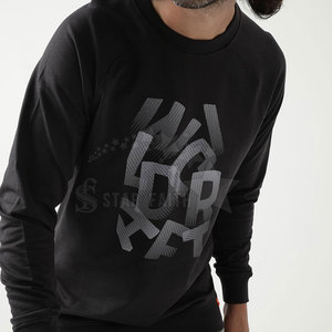 Custom Logo Men Sweatshirt Stylish Streetwear <b>Design</b> Cotton Blended for Casual Wear Winter Print Pattern - Product Image 5