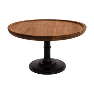 Support à Gâteau en Bois Émail Imprimé Vaisselle Décoration de Mariage Look Moderne Forme Ronde Support de Dessert Pour Fête - Product Image 4