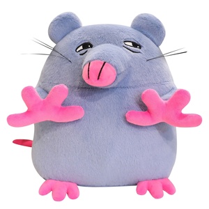 HECION 2025 TORRE DE <span class=keywords><strong>Pizza</strong></span> de moda ladrillo divertido ratón feo muñeco de peluche Animal de peluche lindo dibujos animados peluche niños regalo al por mayor - Product Image 2