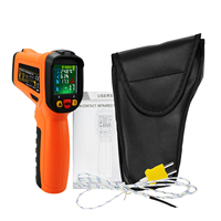Produk Pabrik Grosir Termometer IR Non-Kontak Digital Tipe-K dengan Layar LCD Berwarna dan Fungsi Penyimpanan Data (OEM)