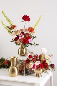 Mesa de tamaño pequeño escritorio decorativo florero de flores frescas diseño tradicional Metal con cobre chapado aplicación en el hogar a la venta - Product Image 2