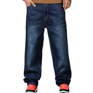 Pantalones Vaqueros de Hombre de Cintura Alta con Logotipo Personalizado, Lavados, Vintage, Anchos, de Mezclilla Gruesa, Estilo Holgado - Product Image 3