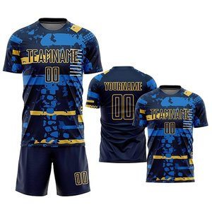 กางเกงขาสั้นระบายอากาศได้ดีวัสดุดีที่สุดเสื้อฟุตบอลเสื้อออกกำลังกายพิมพ์โลโก้ตามสั่ง - Product Image 5