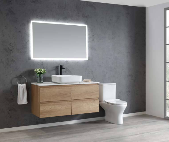 Space-Saving 36" Floating Bathroom Vanity with Sink Modern Design Wall-Mounted Storage Bathroom Cabinets Wholesale Manufacturer
