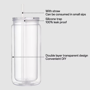 Vaso <span class=keywords><strong>de</strong></span> Plástico <span class=keywords><strong>de</strong></span> Doble Pared <span class=keywords><strong>de</strong></span> 20oz para Globos <span class=keywords><strong>de</strong></span> Nieve, Personalizable con UV DTF, Venta al Por Mayor - Product Image 2