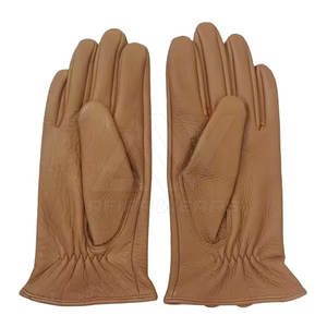 Gants en cuir respirants personnalisables avec logo personnalisé bon matériau pour les scènes d'hiver en plein air mitaines en cuir décontractées - Product Image 3