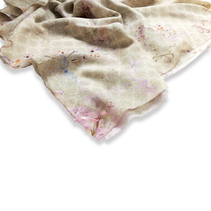 Reiko Series Hijab léger en coton à manches courtes jaune tenue à usage quotidien pour femmes musulmanes haute impression numérique Hijab Musulman - Product Image 2