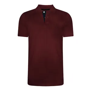 Camisetas Polo elegantes Camisetas Polo para hombre Bangladesh Hilo teñido con estilo Engieer Rayas Venta Calidad Exportación Orientada Manga corta Hombre