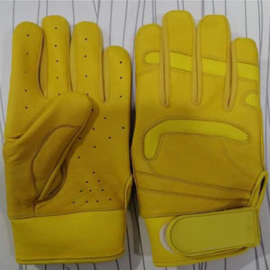 ถุงมือตีเบสบอลและซอฟต์บอลหนังคุณภาพพรีเมียม ดีไซน์ข้อมือยาวสำหรับผู้ใหญ่ - Product Image 4