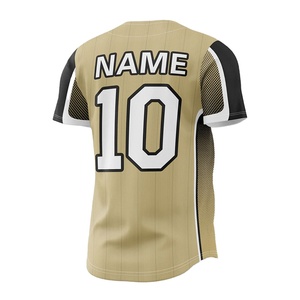 Maillot de baseball professionnel pour homme, imprimé par transfert thermique, 100 % polyester, personnalisable, grandes tailles, séchage rapide, respirant, haute qualité - Product Image 4
