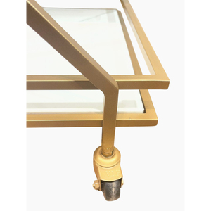 Carrito de Bar Elegante y Moderno con Diseño Geométrico de Líneas Cruzadas que Crea un Estilo Elegante, Precio al por Mayor - Product Image 4