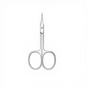 NOUVEAU Ciseaux à cuticules CLASSIQUE Lames incurvées en acier inoxydable Coupe lisse Pour droitiers Concept Beauté International Manucure - Product Image 1