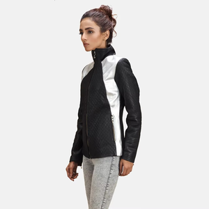 Chaqueta Corta de Moda para Mujer, Chaqueta de Cuero con Cierre y Bolsillos, Estilo Femenino - Product Image 4