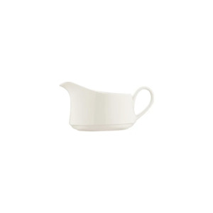 Salsadera Moderna de Porcelana Blanca Premium con Asa, 270 cc, para Servir y Presentar en Banquetes - Product Image 1