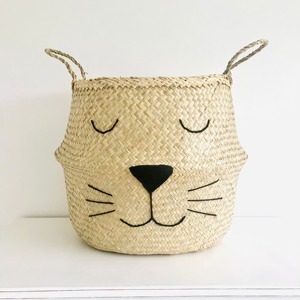 Children storage <b>basket</b> seagrass belly <b>baskets</b> various sizes designs natural straw organizers for kid - Product Image 6