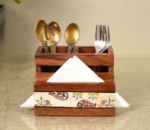 La mejor venta de servilleteros de madera, soporte para utensilios para cocina, encimera, restaurante, precio barato - Product Image 2