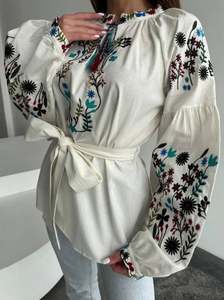 Boho Ukrainian Designs white Embroidered Fashion best color Women <b>Long</b> <b>Dress</b> Custom Embroidery Patterns Ukrainian <b>Dress</b> OEM - Product Image 4