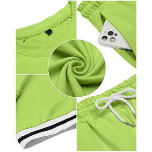 Nouveau design de survêtement d'été respirant et confortable, manches courtes, 100% coton, survêtement d'été pour hommes - Product Image 5