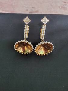 Low Prices Earrings Set with 22CT Gold Plated Round Shaped Trendy Designed Fancy Earrings Set <b>for</b> <b>Sale</b> by Exporters - Product Image 2