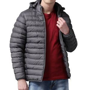 Veste d'hiver matelassée pour homme, nouvelle conception, qualité supérieure, rembourrage en coton, capuche, coupe-vent, respirante, fermeture éclair - Product Image 1