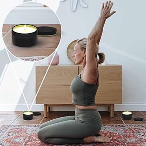 โหลเทียนโลหะเคลือบด้วยผงสีดำสวยงามพร้อมฐานที่มั่นคงผลิตภัณฑ์ตกแต่งบ้านสมบูรณ์แบบห้องนั่งเล่นคาเฟ่บนโต๊ะอาหารโถ - Product Image 4