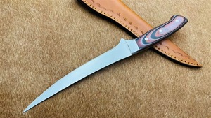 Cuchillo de chef de filete de cocina profesional de acero damasco personalizado súper afilado precio barato al por mayor con mango de madera dura - Product Image 2