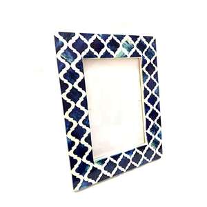 Idées de cadeaux pour anniversaire de mariage, cadre photo personnalisable en résine avec incrustation d'os carrée, écologique, décoration murale, artisanat, belle qualité - Product Image 3