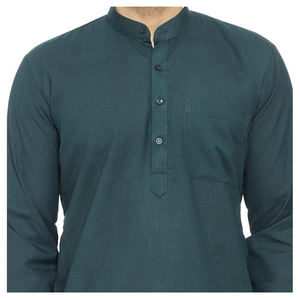 เสื้อเชิ๊ตผู้ชายแบบลำลองแบบดั้งเดิมเสื้อเชิ๊ตแบบชาวมุสลิมอินเดียเสื้อผ้าโยคะพื้นเมือง, น้ำหนักเบาและสวมใส่สบาย - Product Image 4